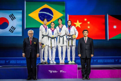 Maria clara pacheco conquista ouro inédito no mundial de taekwondo