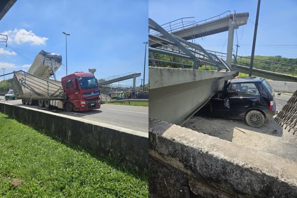 Caminhão causa tragédia e interdição na br-116 em magé