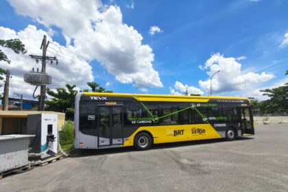 Rio inicia testes com ônibus elétrico no Conexão BRT da linha 28