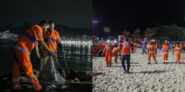 Operação no Arpoador recolhe 2,5 toneladas de lixo e restringe acesso noturno