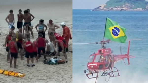 Queda de asa delta em São Conrado: Instrutor morre, mulher ferida