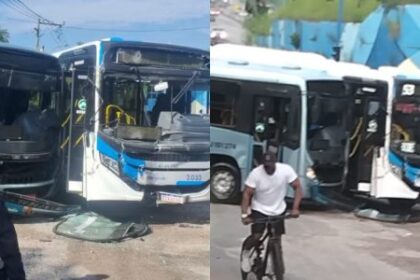 Acidente entre ônibus deixa 15 feridos em São Gonçalo, RJ