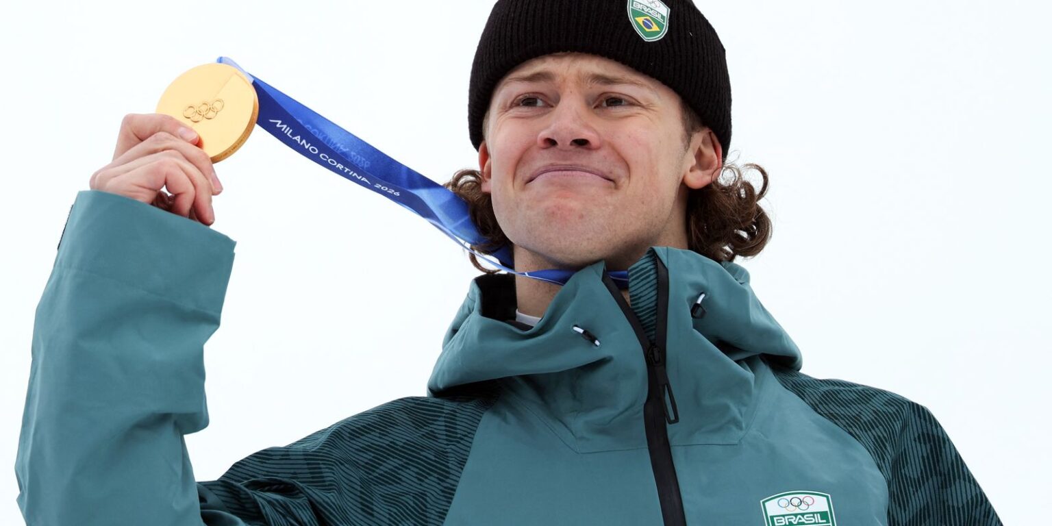 Brasil celebra ouro inédito de Lucas Pinheiro nos Jogos de Inverno